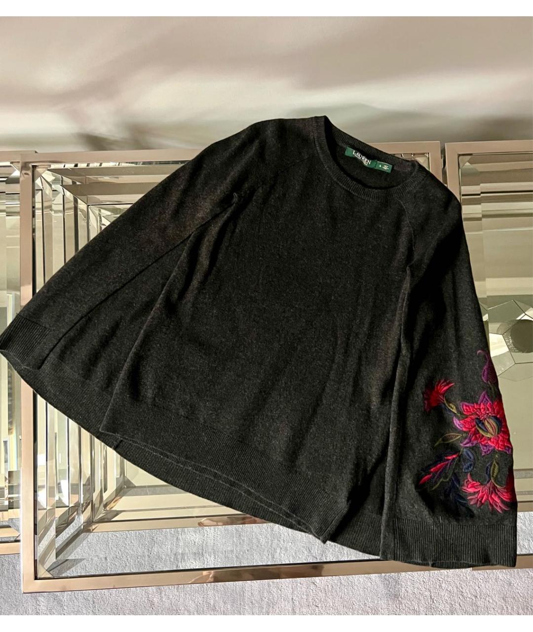 RALPH LAUREN Антрацитовый кашемировый джемпер / свитер, фото 8