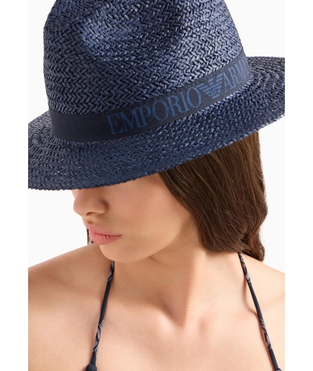 EMPORIO ARMANI Синяя шляпа, фото 4