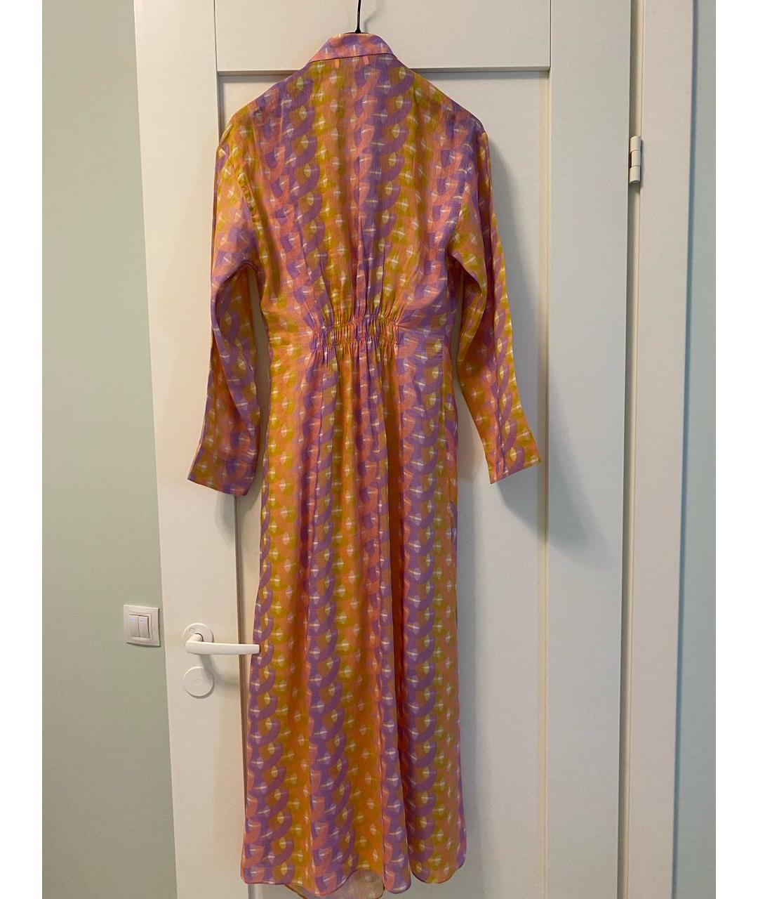 SANDRO Мульти льняное повседневное платье, фото 3