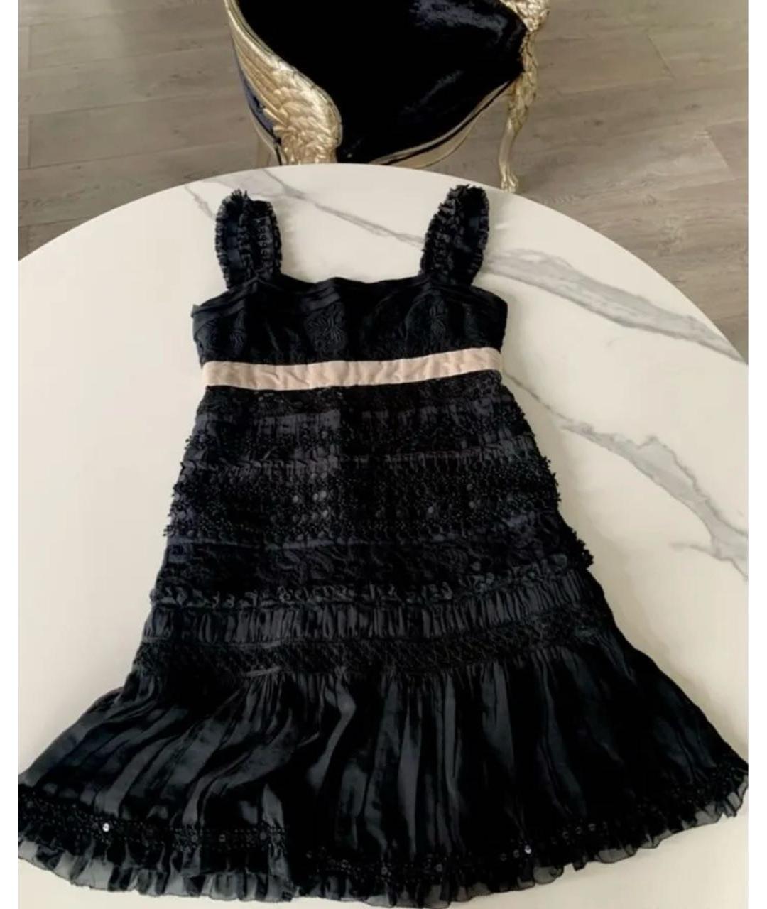 LOUIS VUITTON PRE-OWNED Черное шелковое коктейльное платье, фото 8