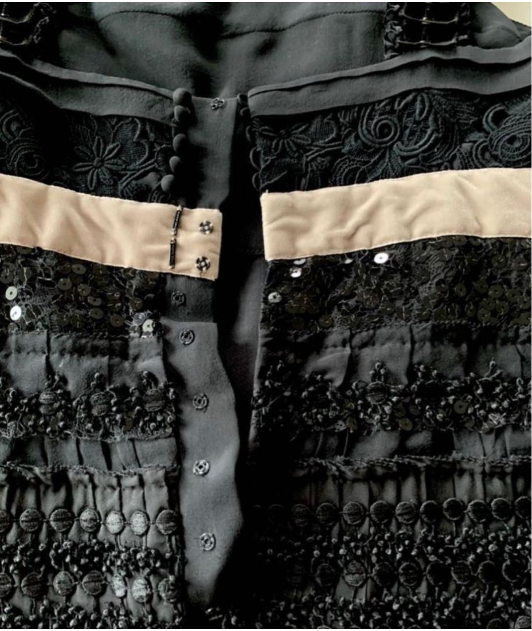 LOUIS VUITTON PRE-OWNED Черное шелковое коктейльное платье, фото 7