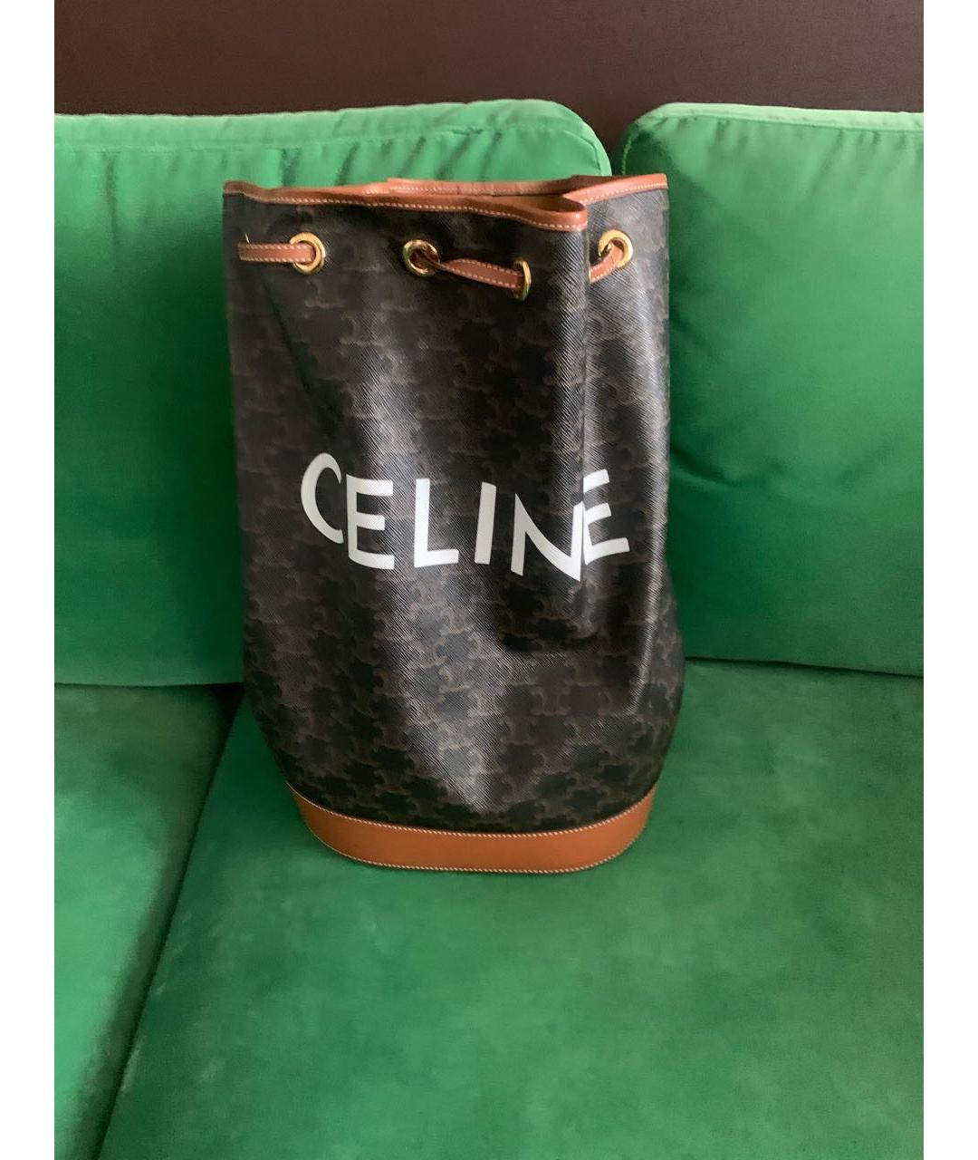 CELINE PRE-OWNED Коричневый рюкзак, фото 6