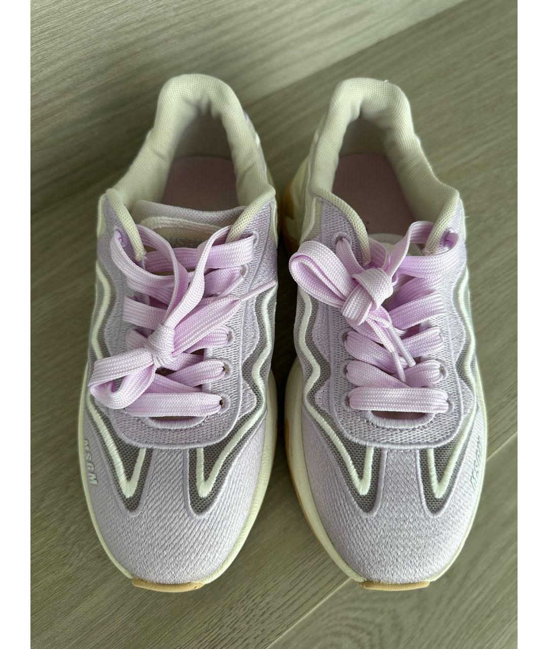 MSGM Фиолетовые кроссовки, фото 4