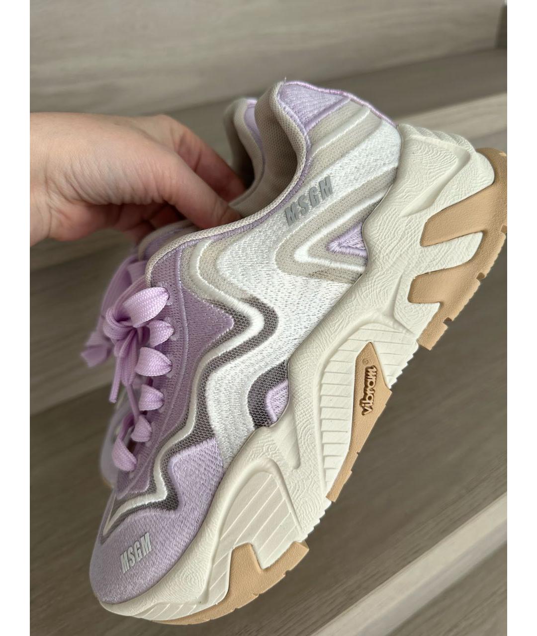 MSGM Фиолетовые кроссовки, фото 3
