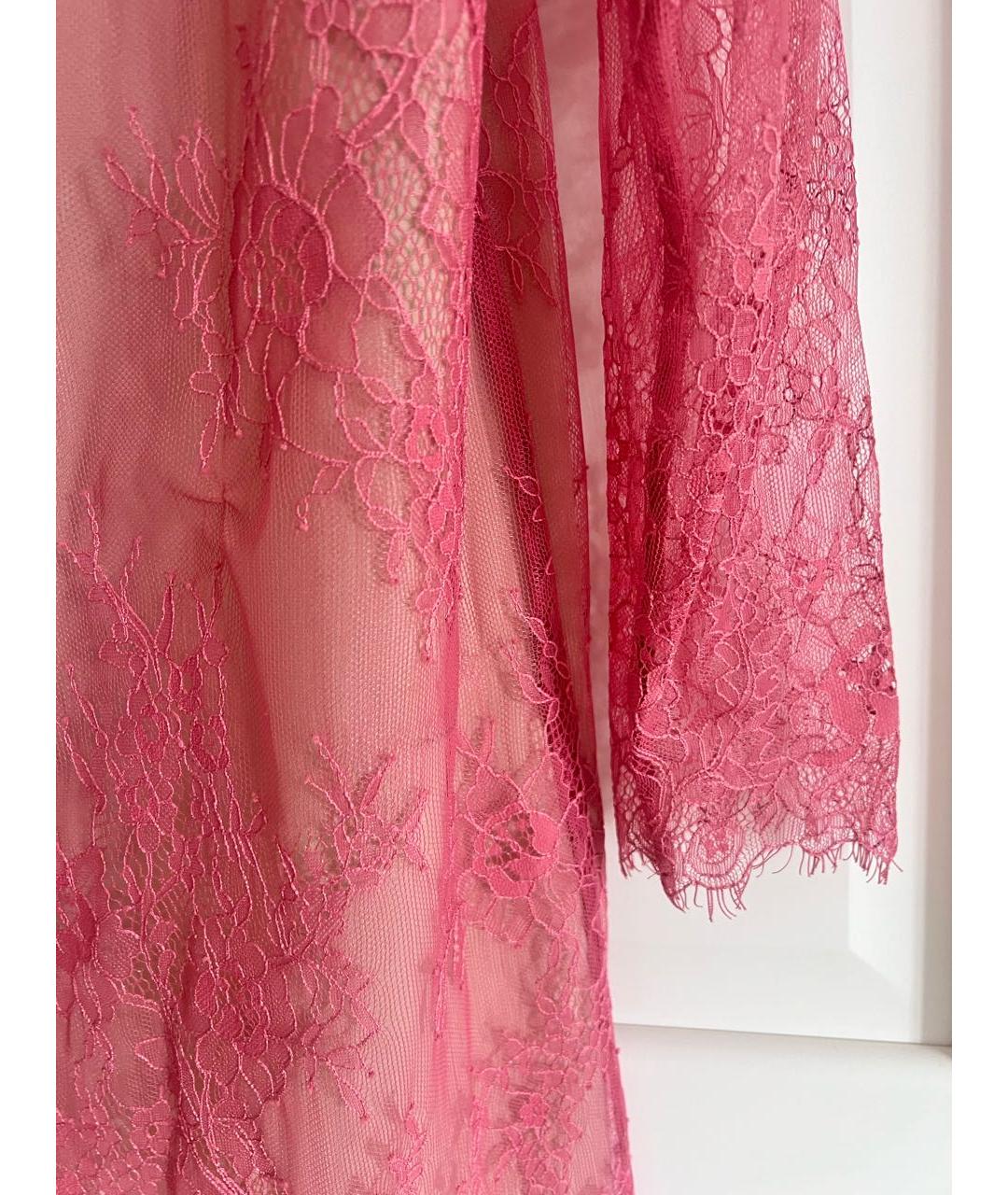 TWIN-SET Розовое полиамидовое коктейльное платье, фото 5