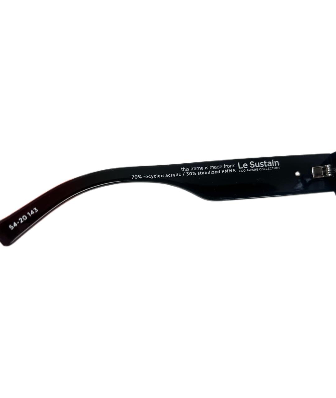 LE SPECS Черные пластиковые солнцезащитные очки, фото 4