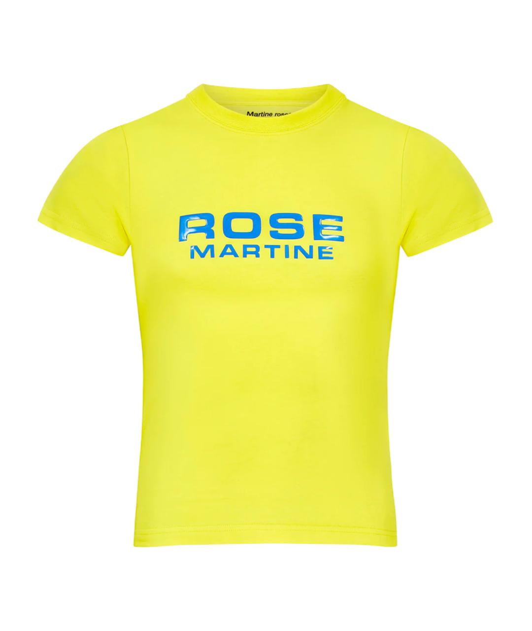 MARTINE ROSE Желтая футболка, фото 1