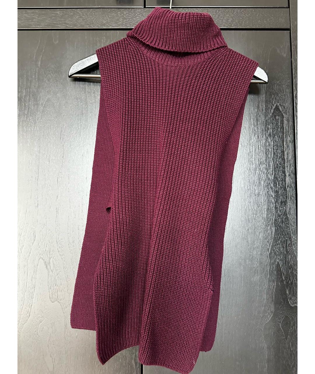 MCQ ALEXANDER MCQUEEN Бордовый джемпер / свитер, фото 2