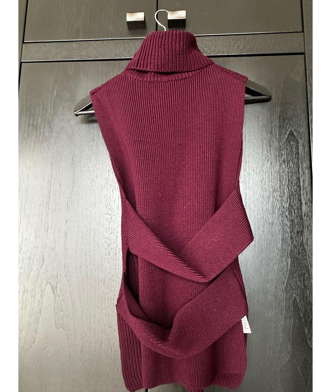 MCQ ALEXANDER MCQUEEN Бордовый джемпер / свитер, фото 3