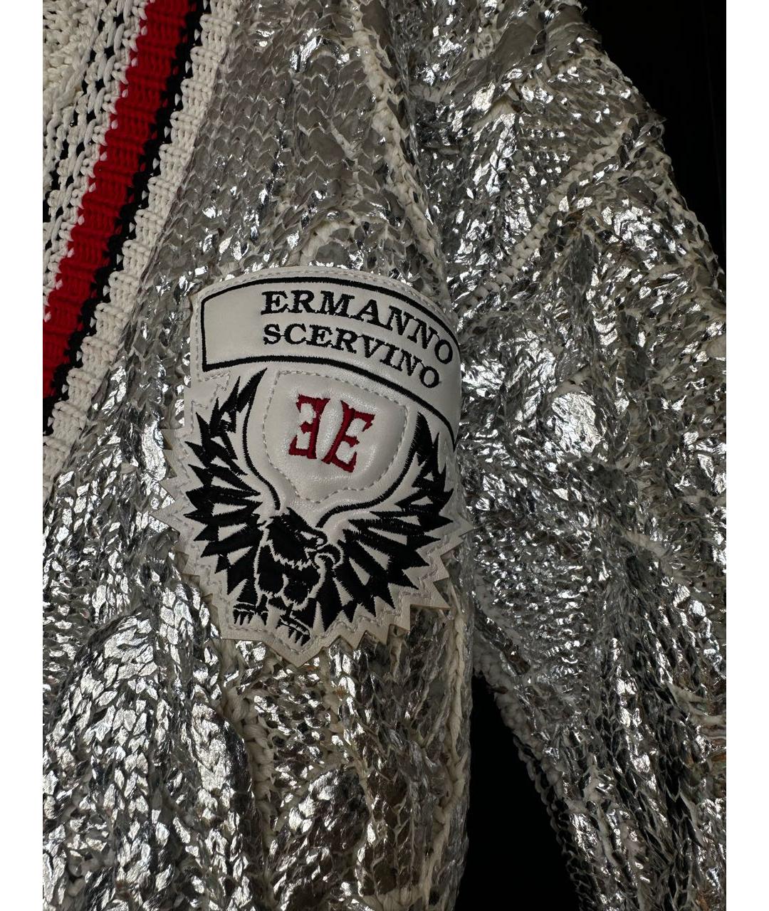 ERMANNO SCERVINO Серебрянный хлопковый джемпер / свитер, фото 5