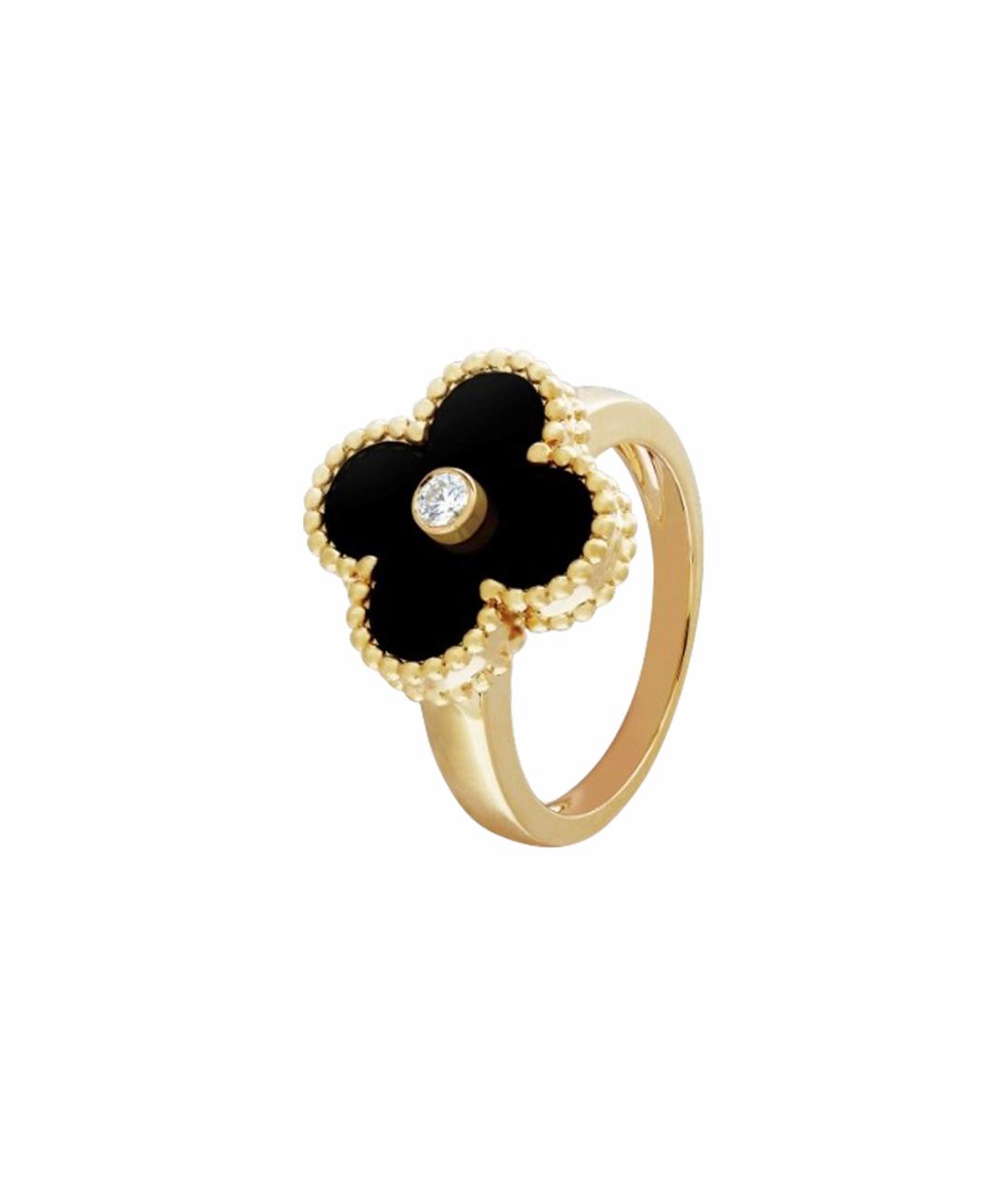 VAN CLEEF & ARPELS Черное кольцо из желтого золота, фото 1