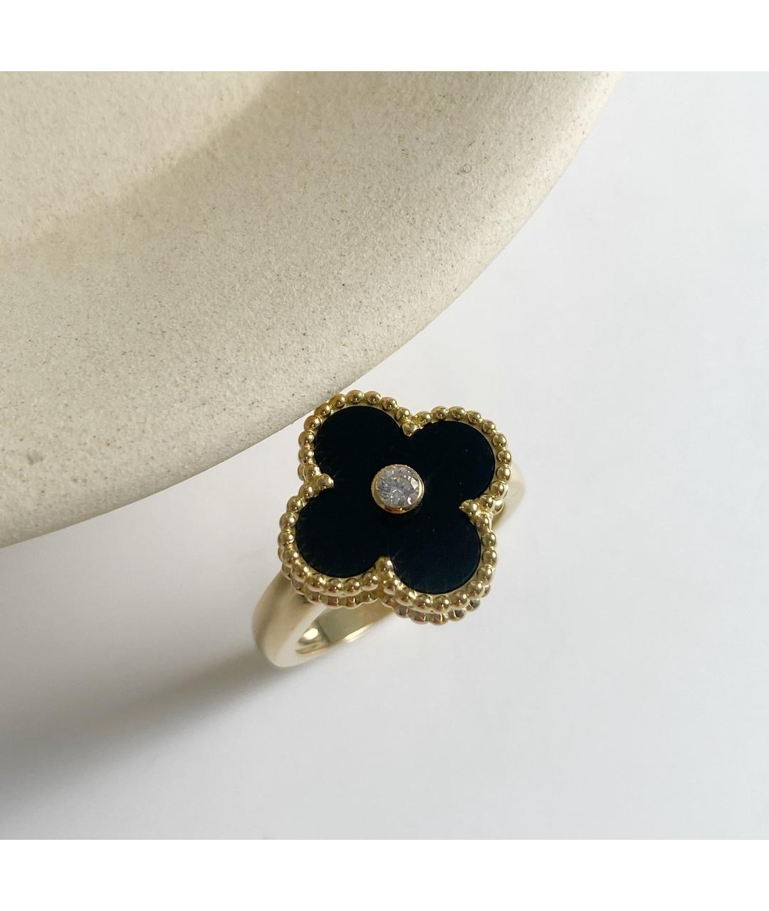 VAN CLEEF & ARPELS Черное кольцо из желтого золота, фото 3