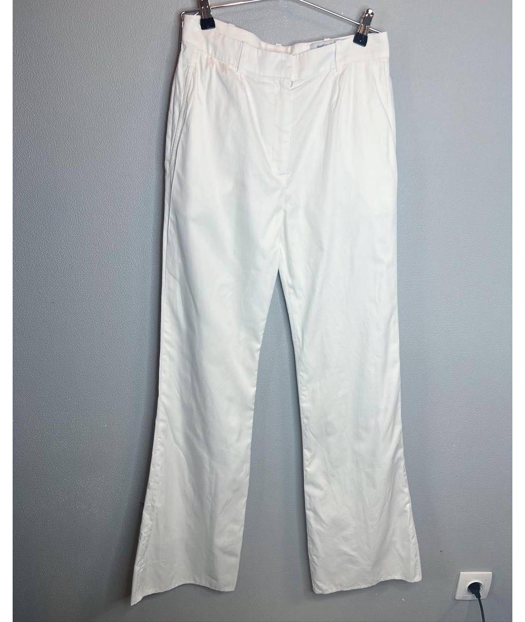 SAINT LAURENT Белые брюки широкие, фото 8