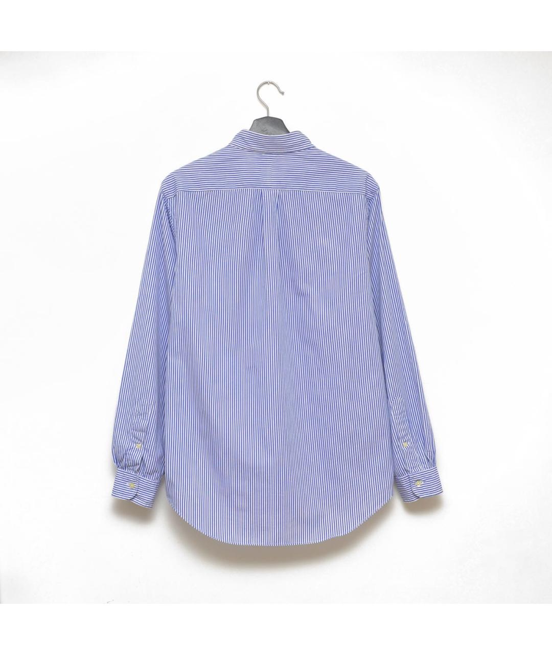 POLO RALPH LAUREN Синяя хлопковая кэжуал рубашка, фото 2