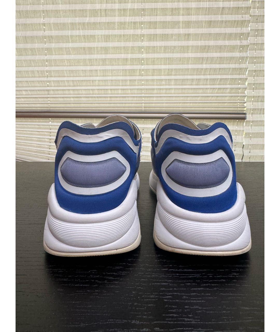 CHANEL PRE-OWNED Синие текстильные кроссовки, фото 4