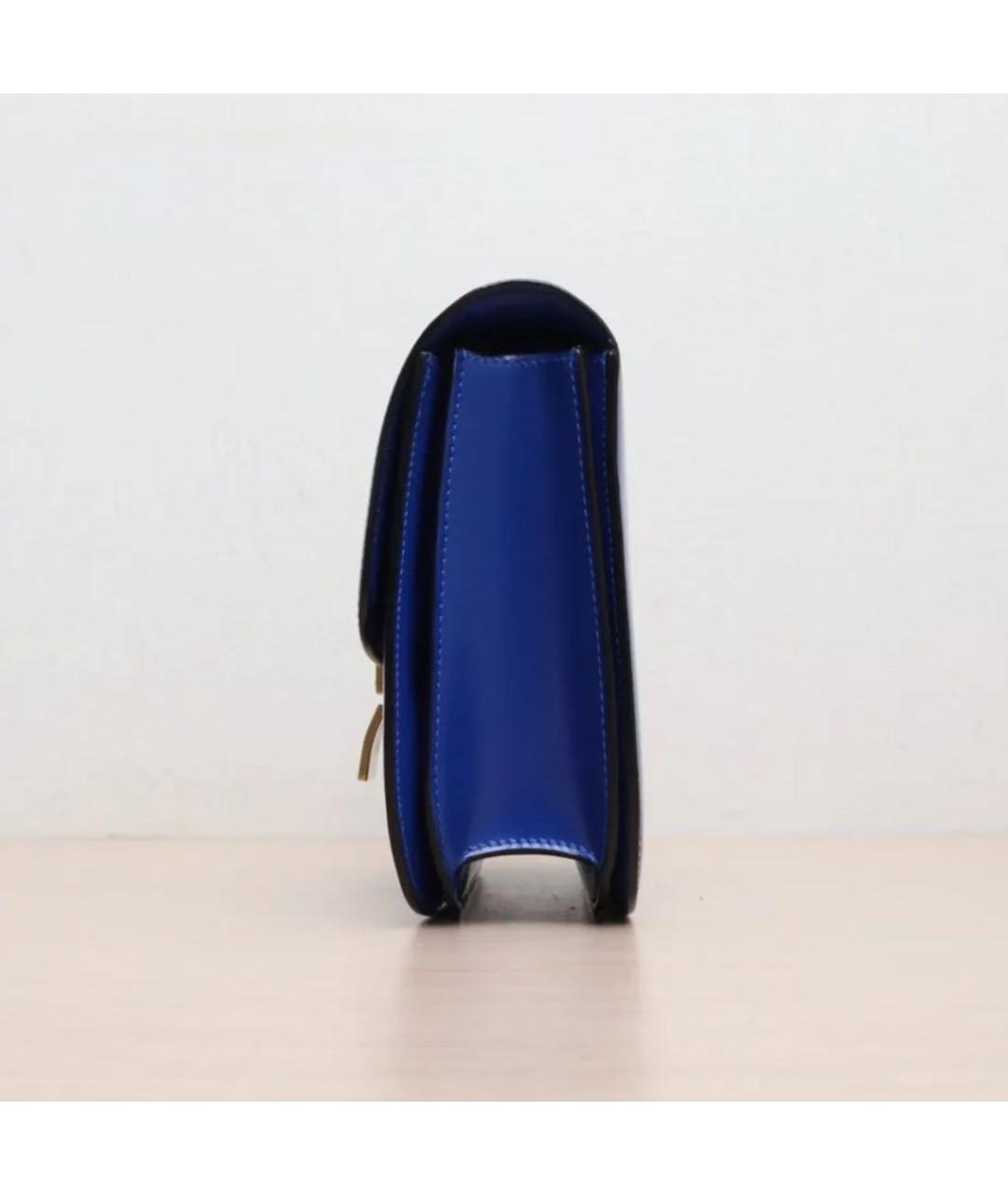 CELINE PRE-OWNED Синяя кожаная сумка через плечо, фото 6