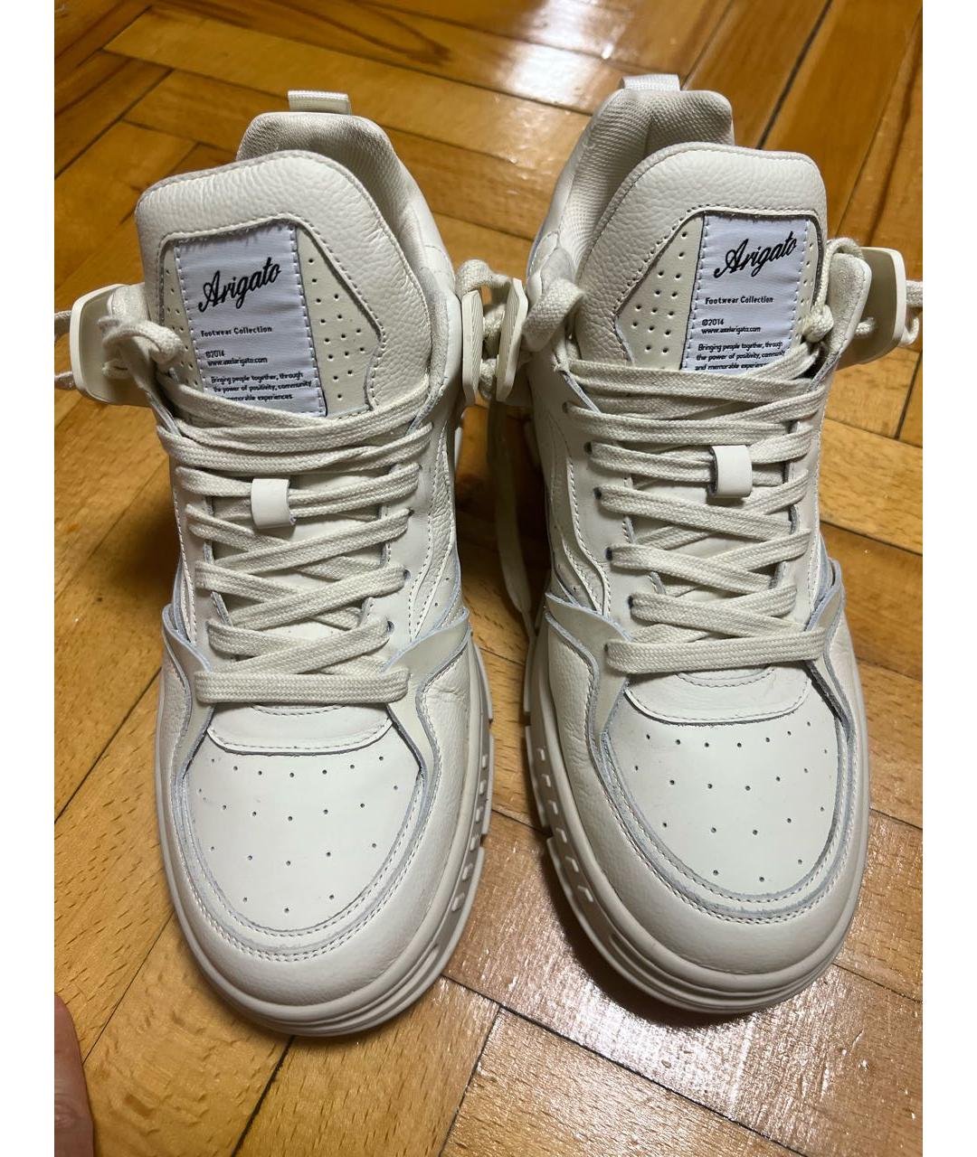 AXEL ARIGATO Бежевые кожаные низкие кроссовки / кеды, фото 2