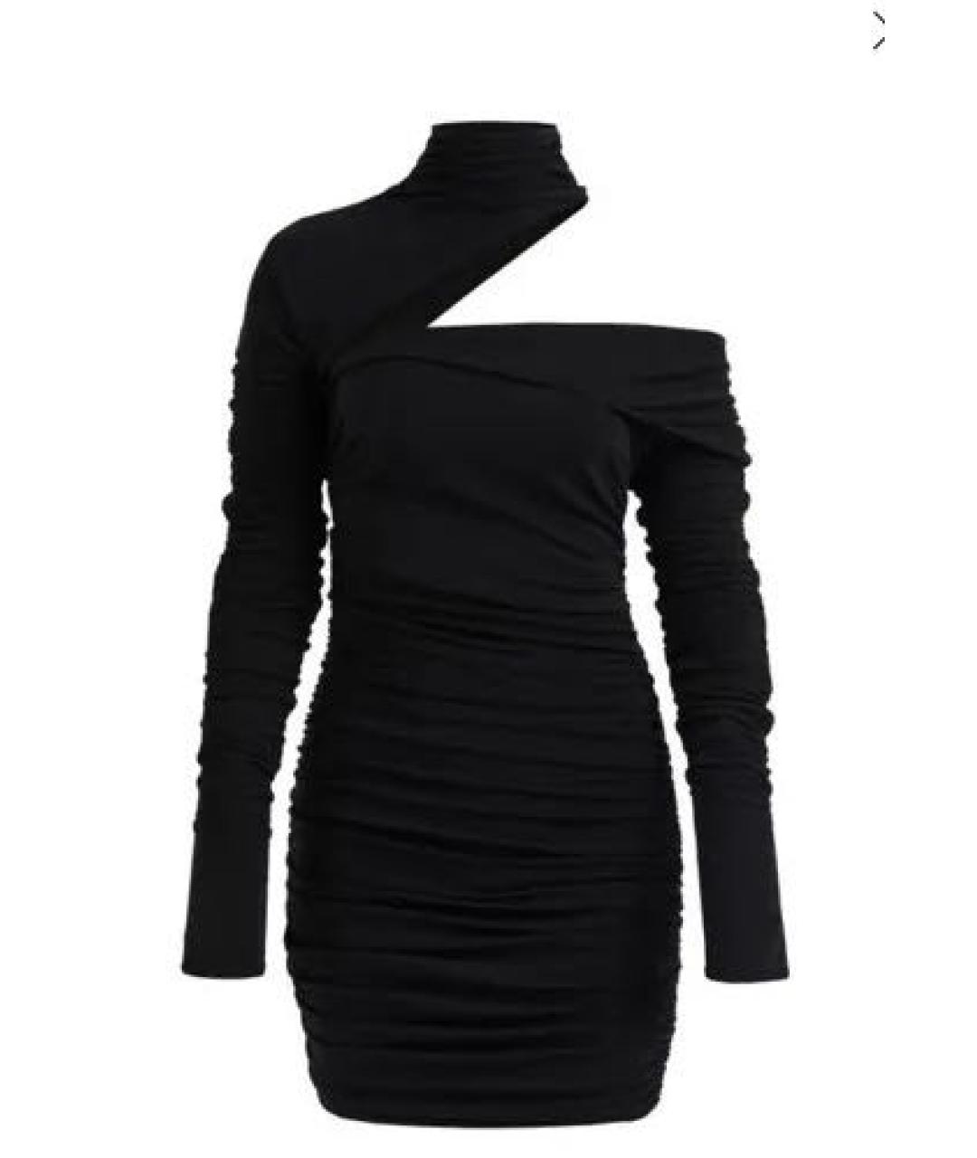 MUGLER Черное вискозное вечернее платье, фото 1