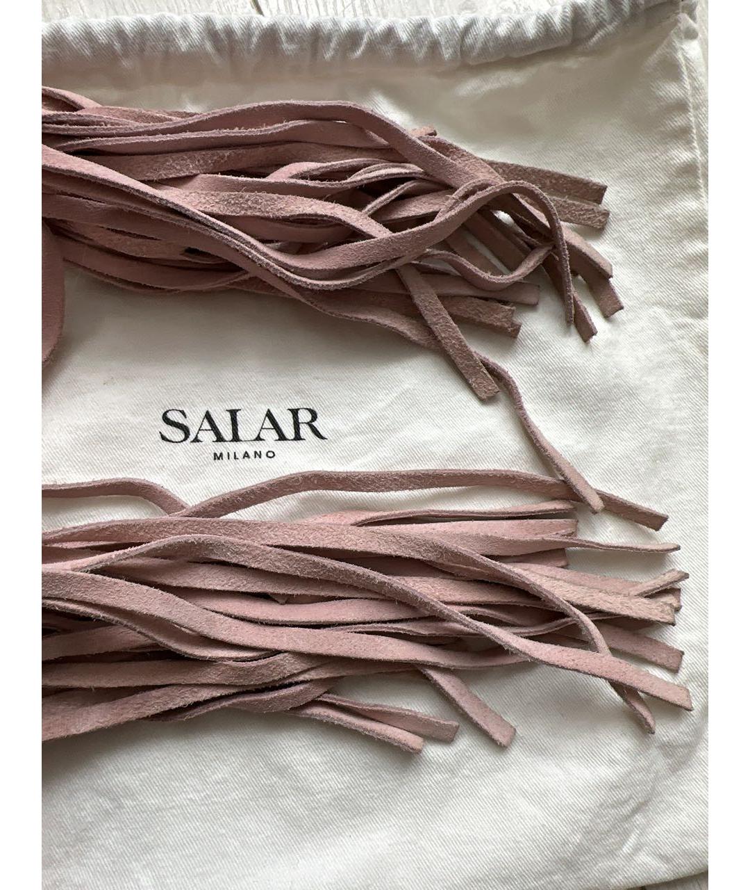 SALAR Розовая кожаная сумка через плечо, фото 6