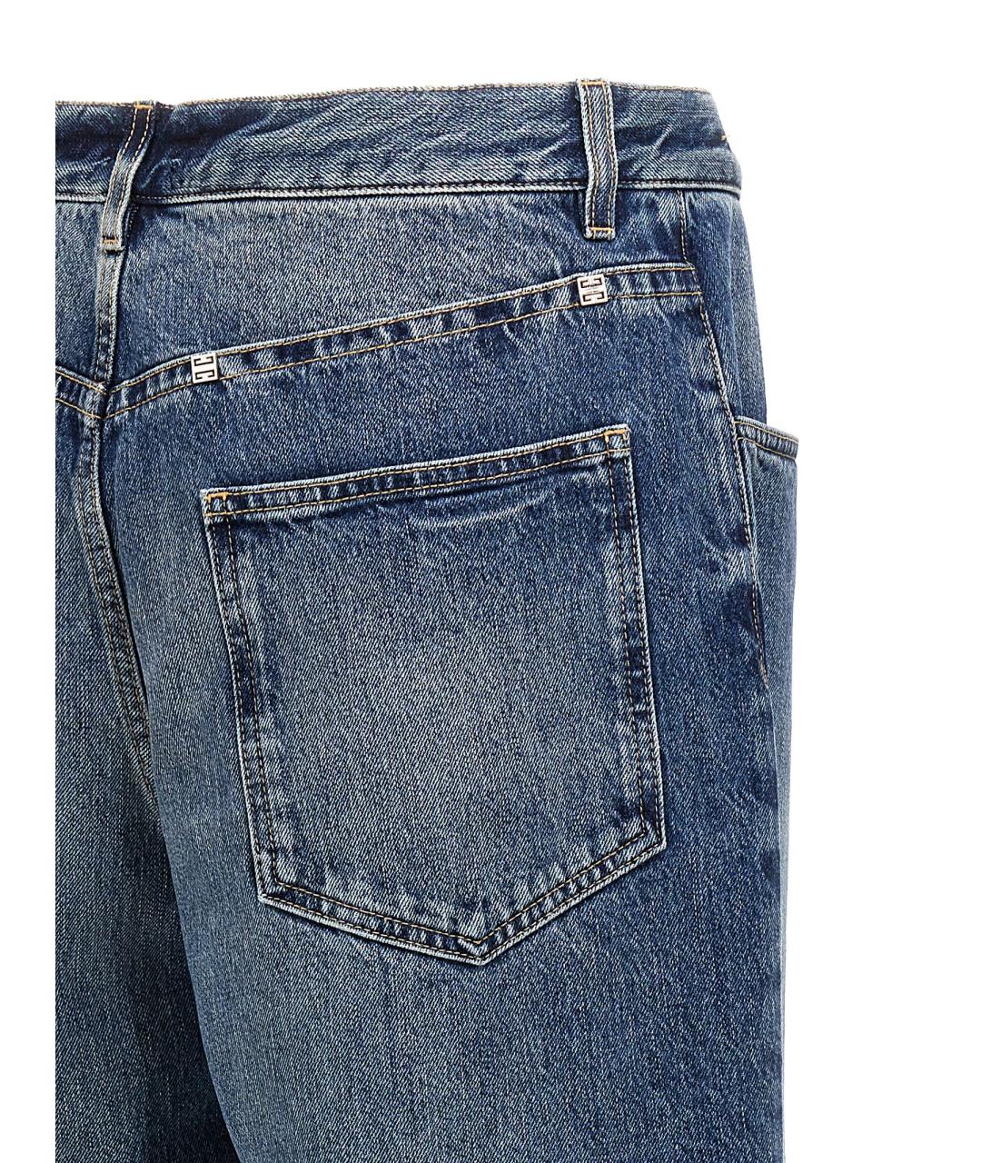 GIVENCHY Синие хлопковые прямые джинсы, фото 4