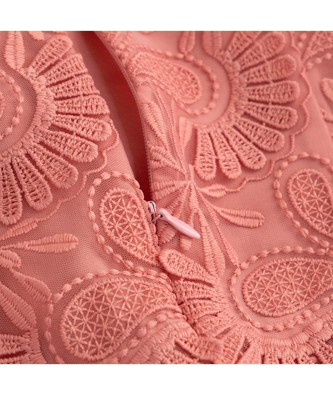 ERMANNO SCERVINO Розовое полиэстеровое повседневное платье, фото 5