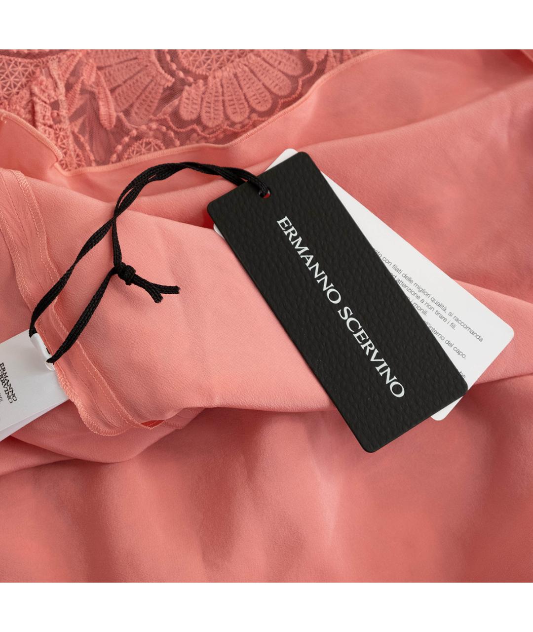 ERMANNO SCERVINO Розовое полиэстеровое повседневное платье, фото 6