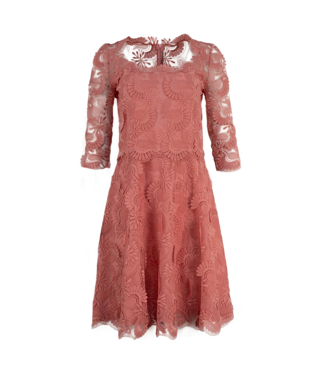 ERMANNO SCERVINO Розовое полиэстеровое повседневное платье, фото 7
