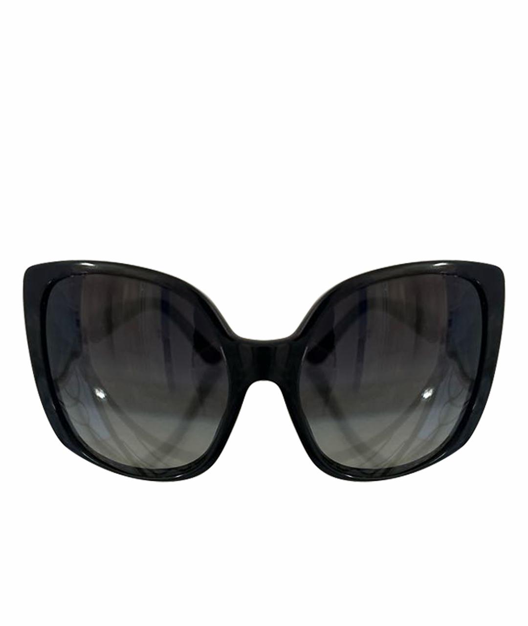 BVLGARI Черные пластиковые солнцезащитные очки, фото 1