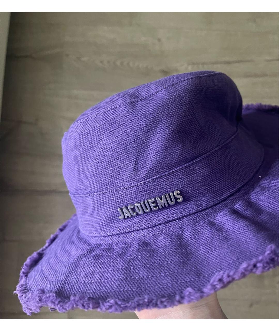 JACQUEMUS Фиолетовая хлопковая панама, фото 2