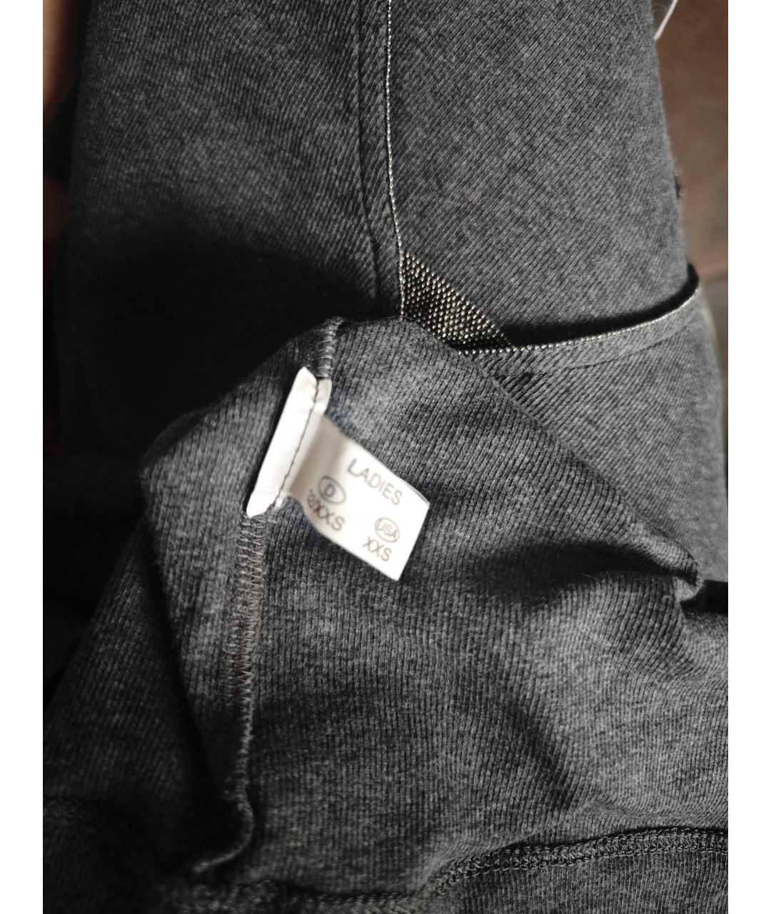 FABIANA FILIPPI Серый хлопко-эластановый джемпер / свитер, фото 4