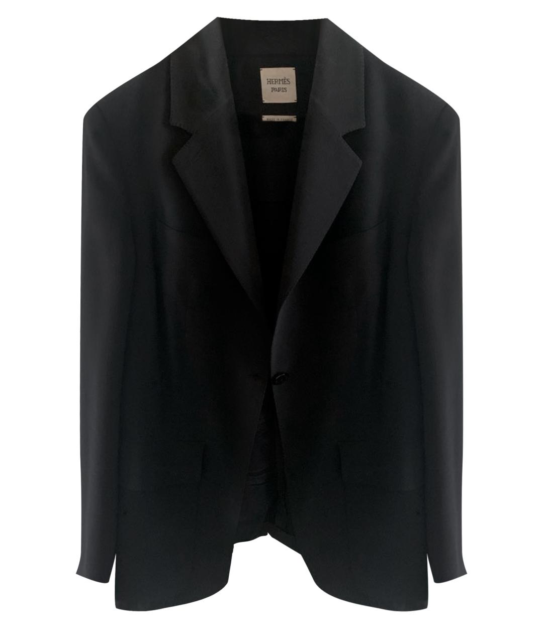 HERMES PRE-OWNED Черный шелковый жакет/пиджак, фото 1