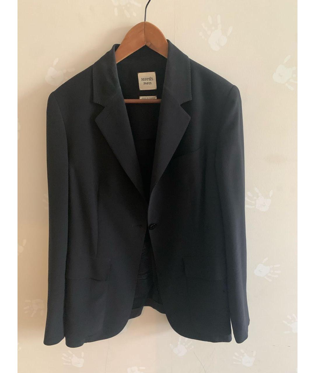 HERMES PRE-OWNED Черный шелковый жакет/пиджак, фото 7