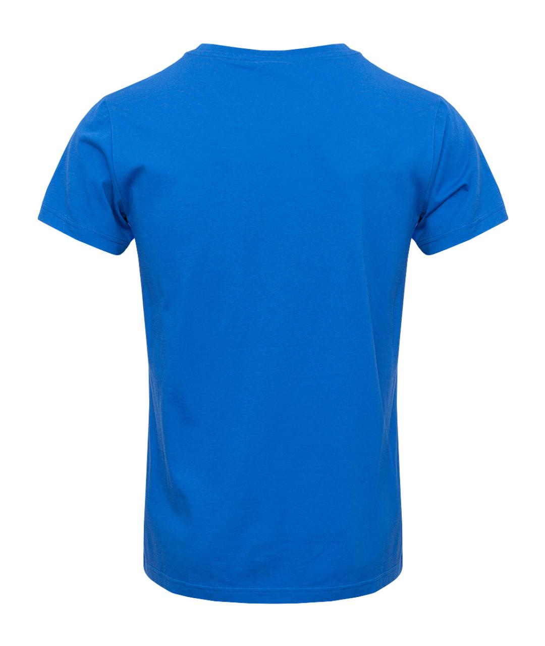 CERRUTI 1881 Синяя хлопковая футболка, фото 2