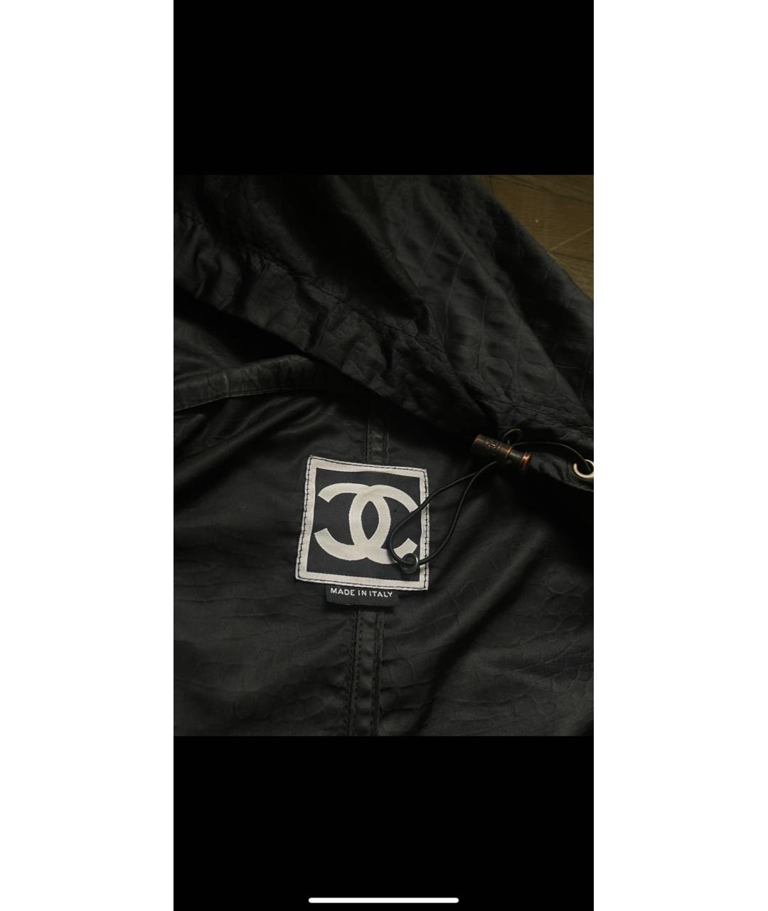 CHANEL Черная полиэстеровая куртка, фото 3