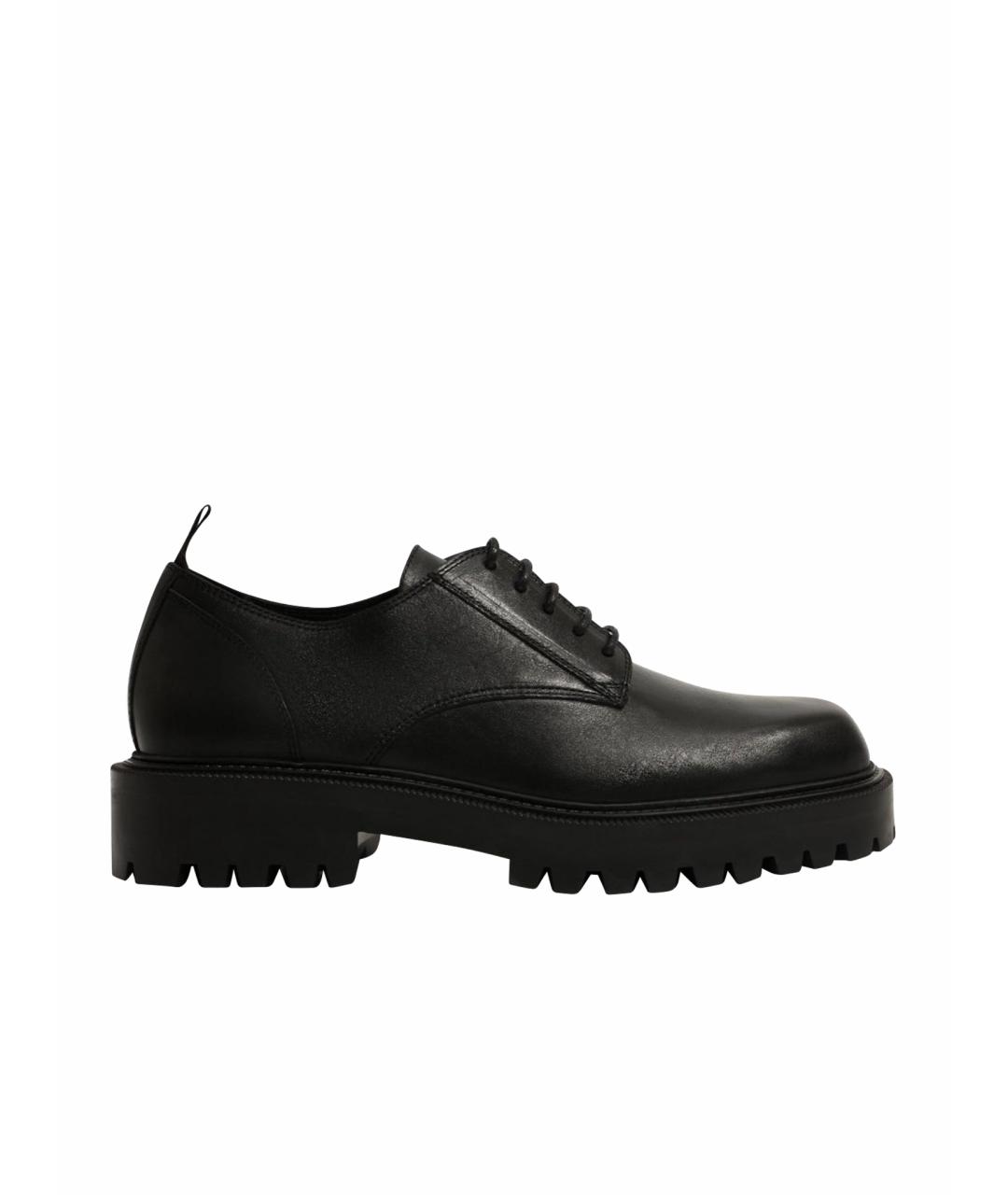 VIC MATIE Черные кожаные туфли, фото 1