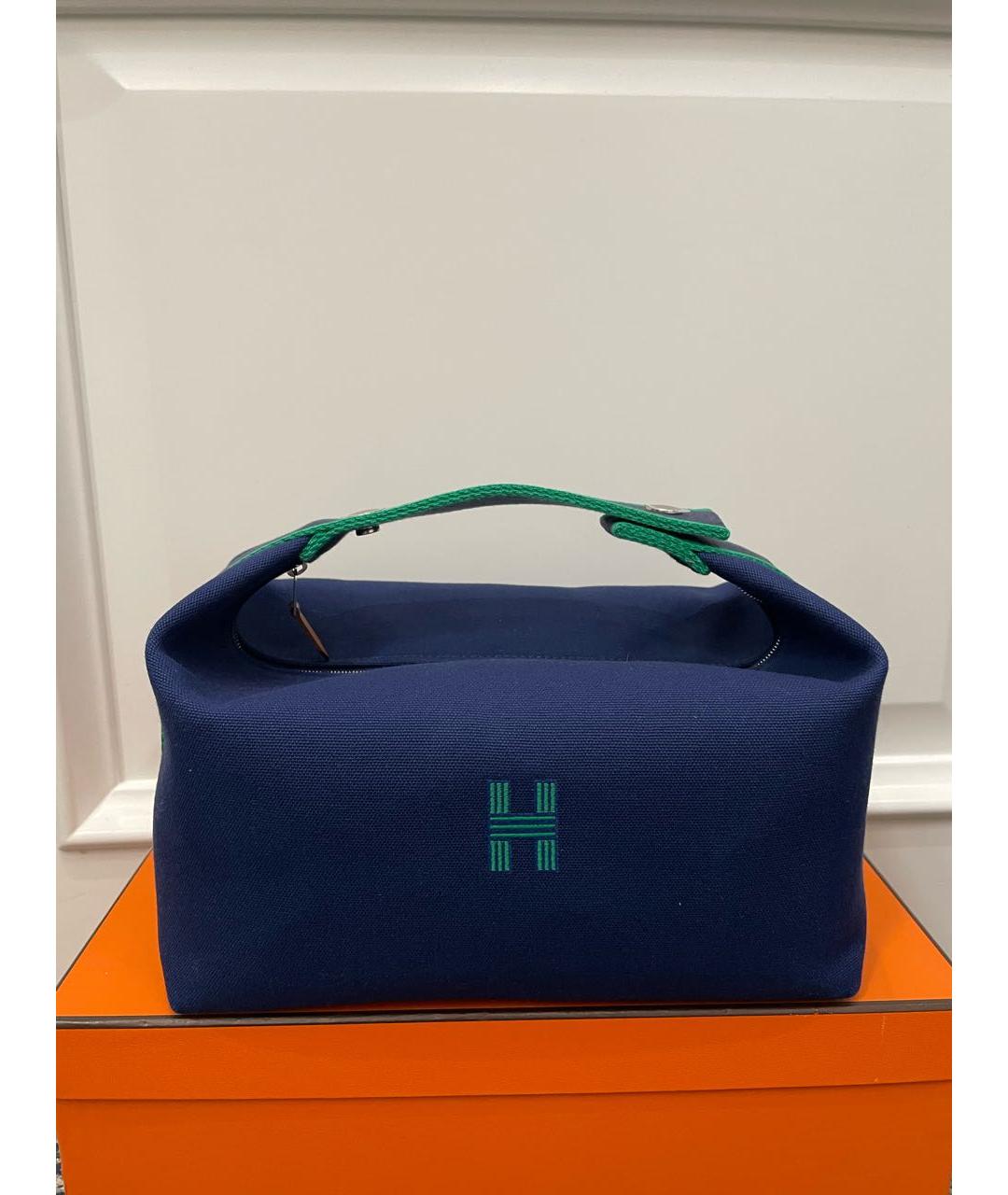 HERMES PRE-OWNED Синяя косметичка, фото 3