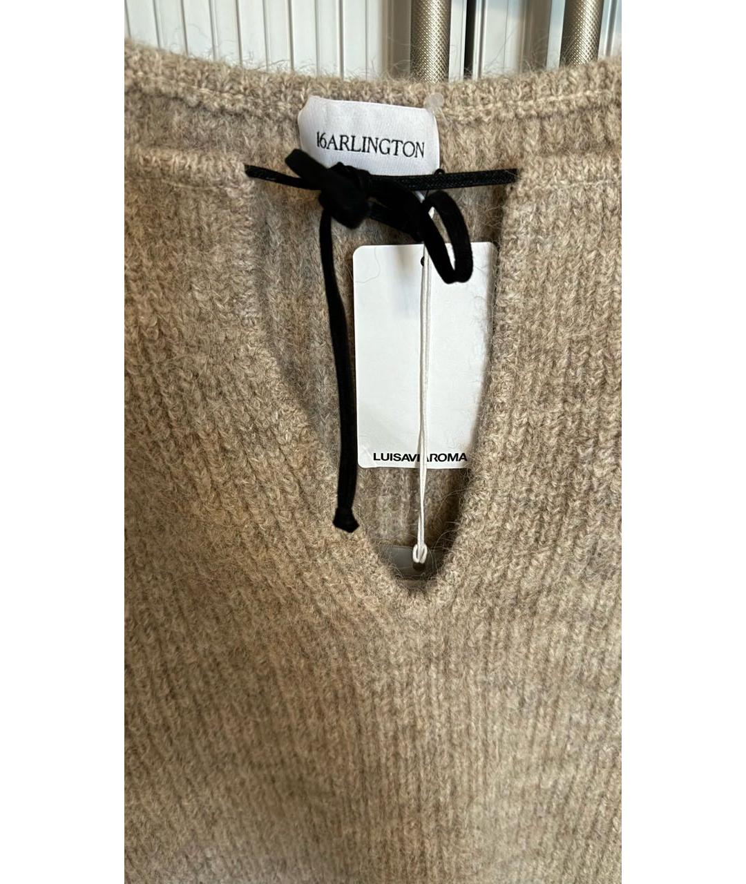 16ARLINGTON Бежевый шерстяной джемпер / свитер, фото 3