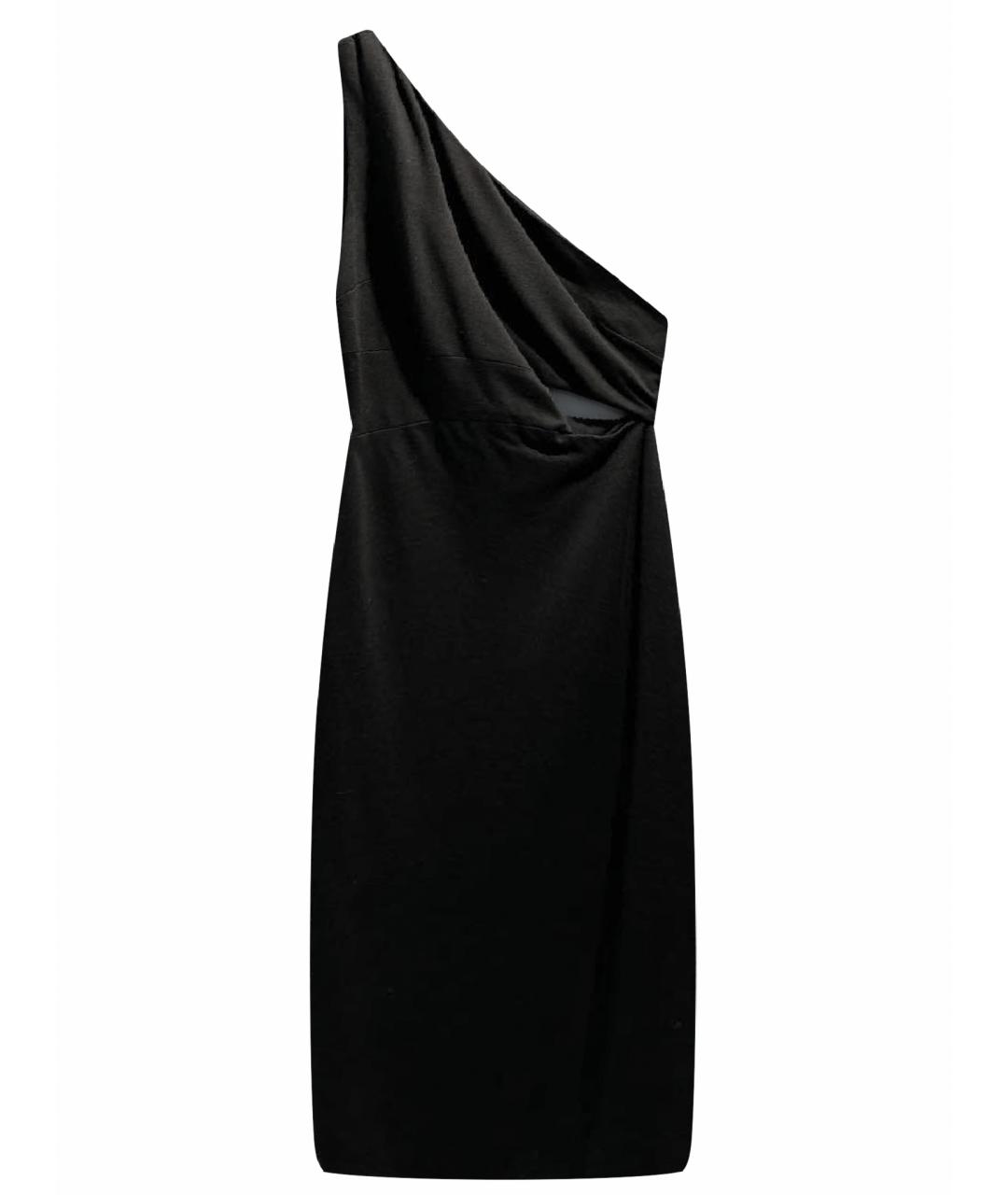 ALICE+OLIVIA Черное вискозное коктейльное платье, фото 1