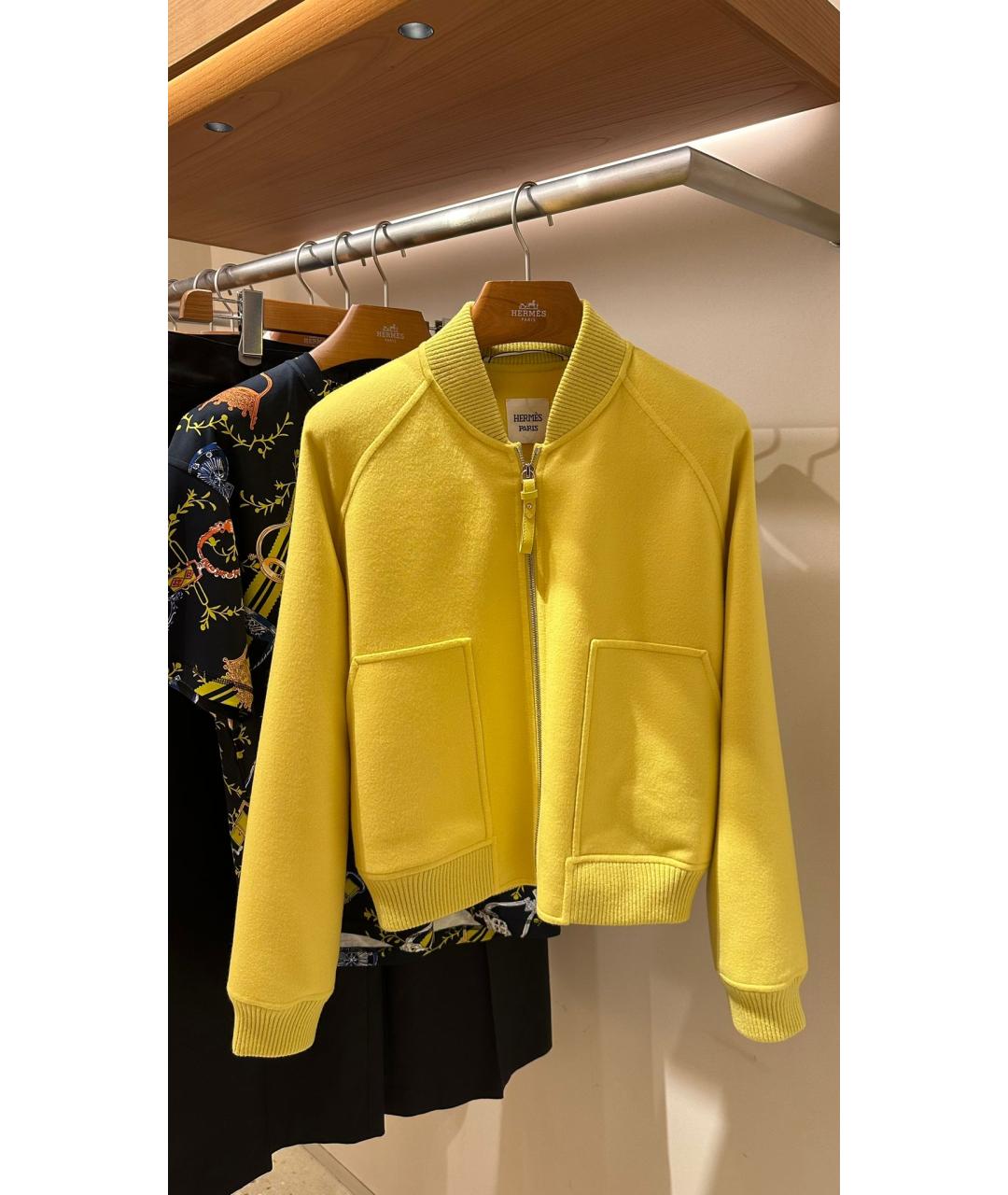 HERMES PRE-OWNED Желтый кашемировый жакет/пиджак, фото 4