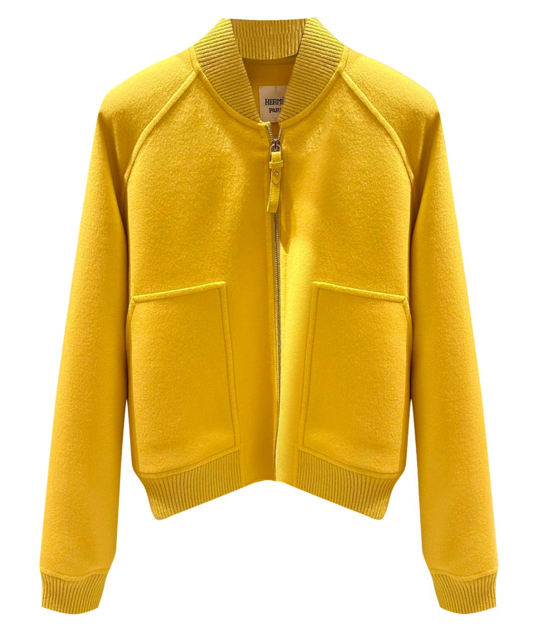 HERMES PRE-OWNED Желтый кашемировый жакет/пиджак, фото 1
