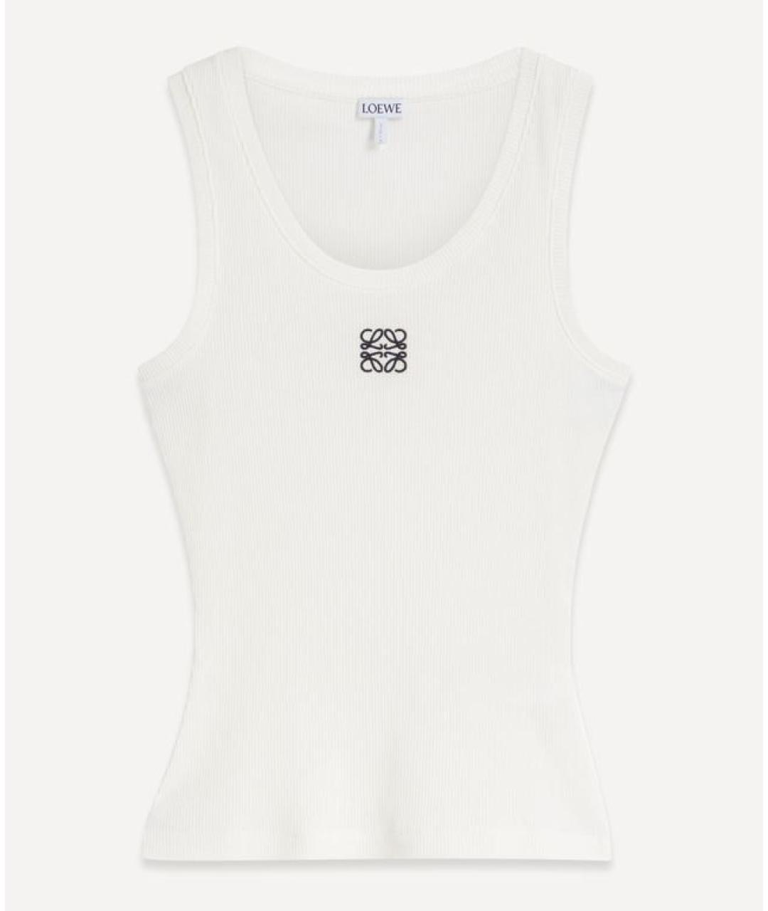 LOEWE Белая майка, фото 4