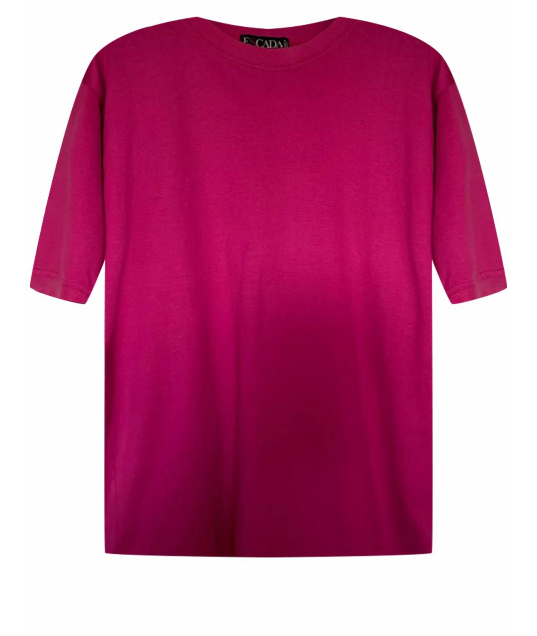 ESCADA Розовая хлопковая футболка, фото 1