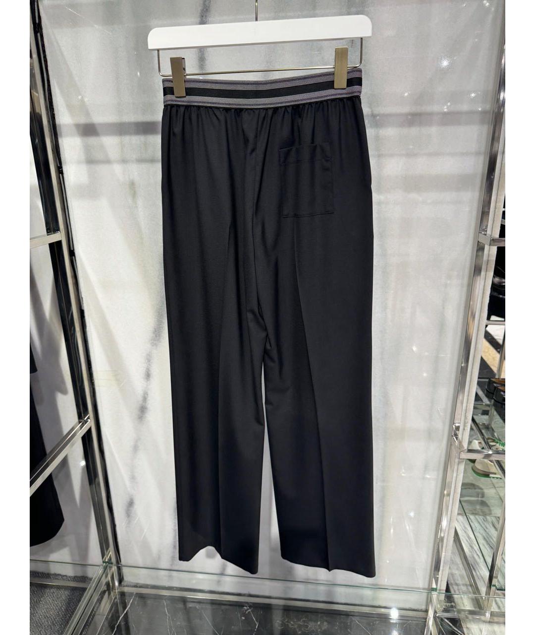 LOEWE Черные прямые брюки, фото 5