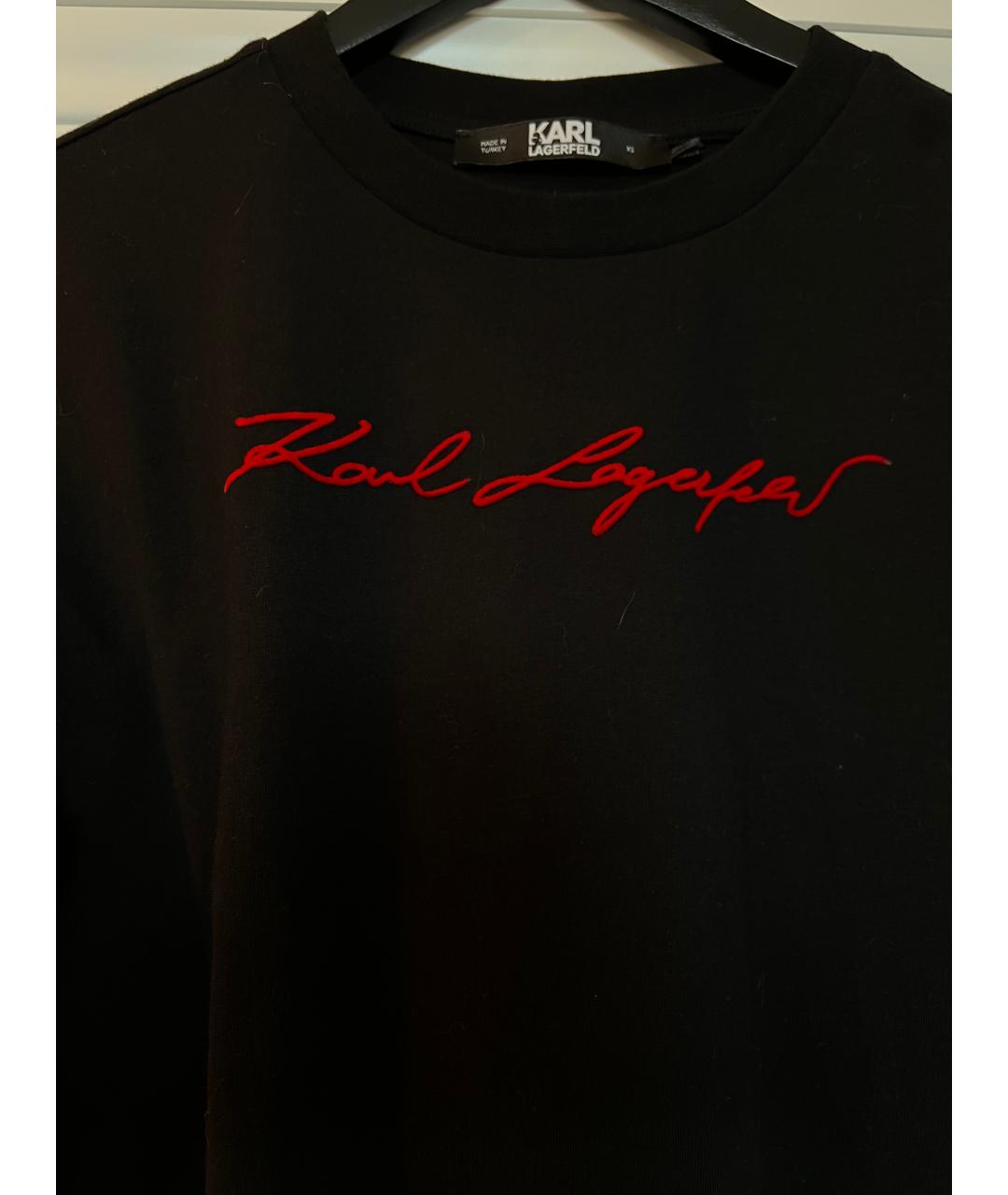 KARL LAGERFELD Черная футболка, фото 4
