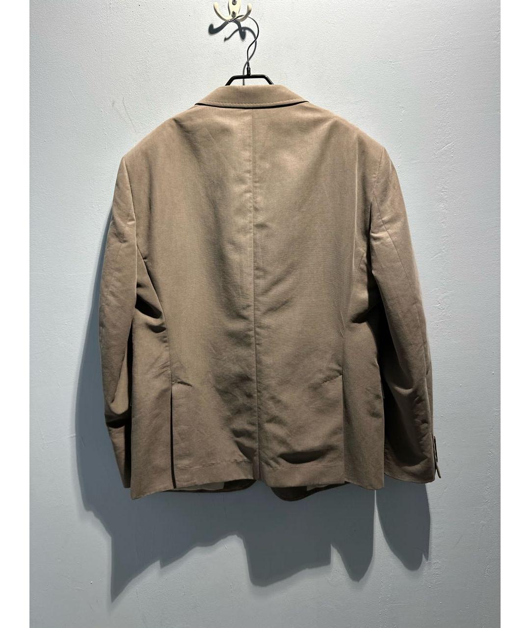 ARMANI COLLEZIONI Серый хлопковый пиджак, фото 2