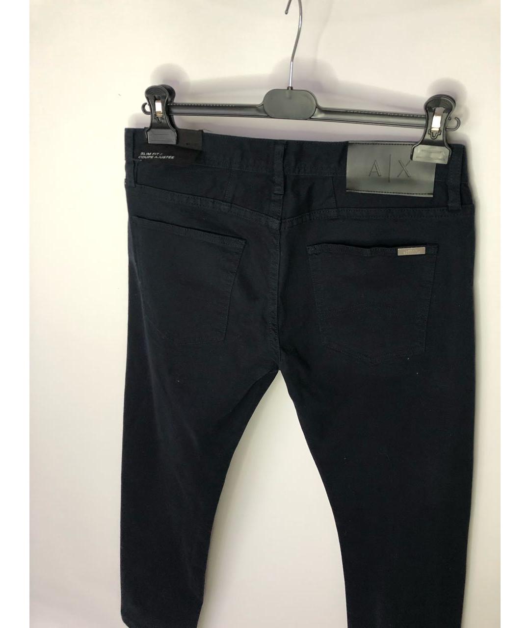 ARMANI EXCHANGE Темно-синие хлопковые прямые джинсы, фото 6