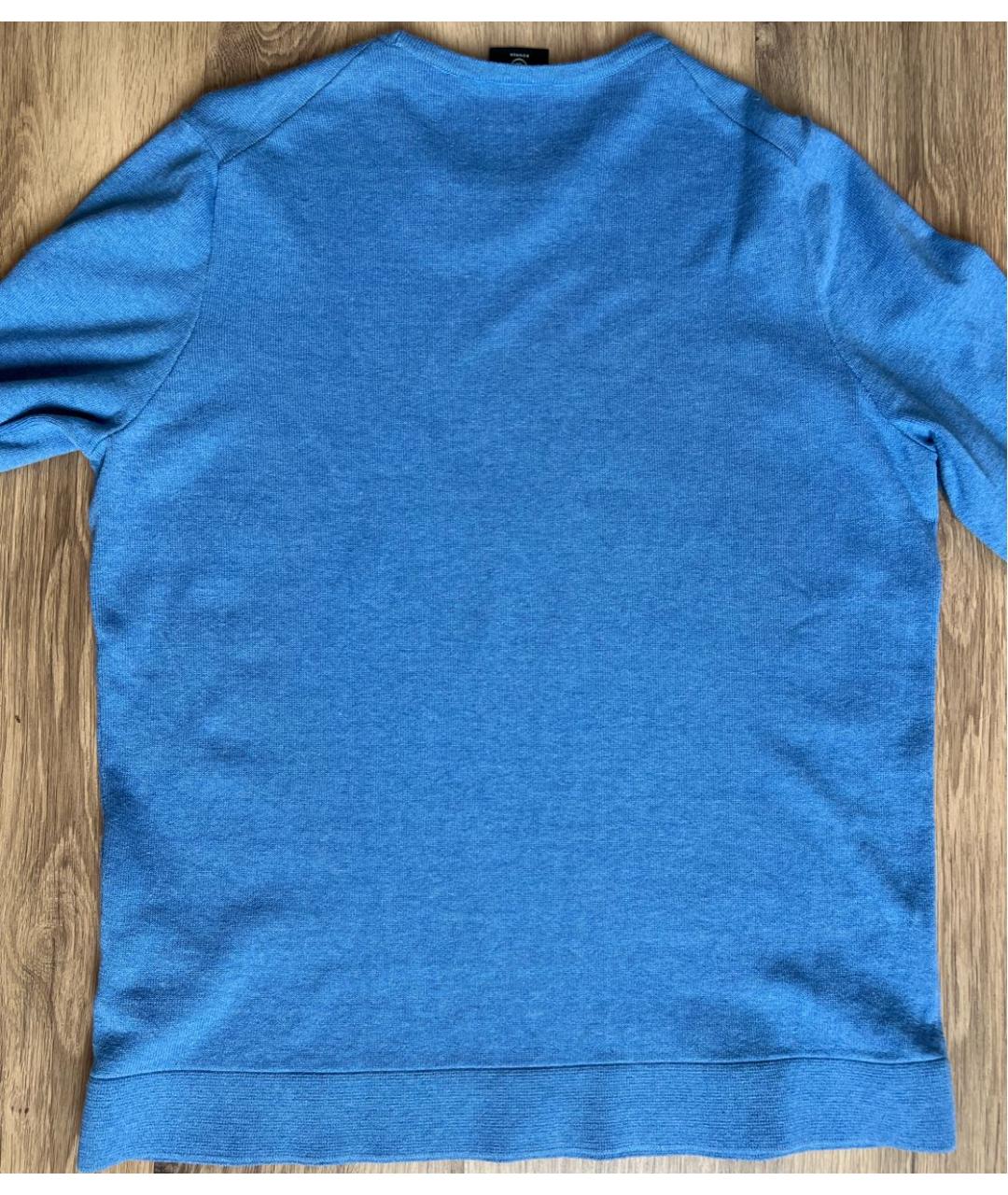 BOGNER Синий хлопковый джемпер / свитер, фото 2