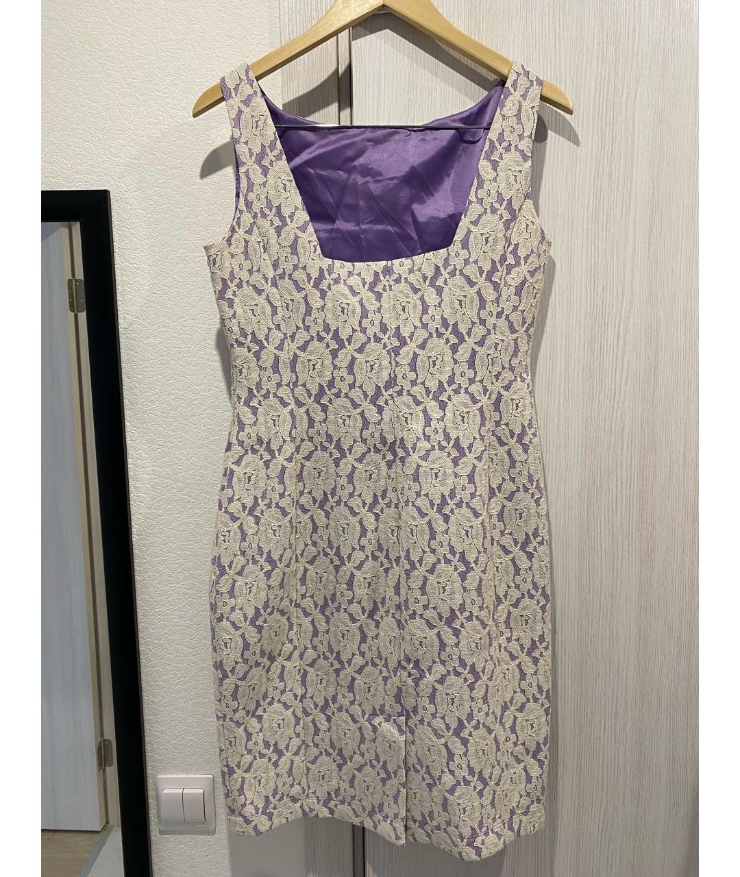BOUTIQUE MOSCHINO Фиолетовое коктейльное платье, фото 2