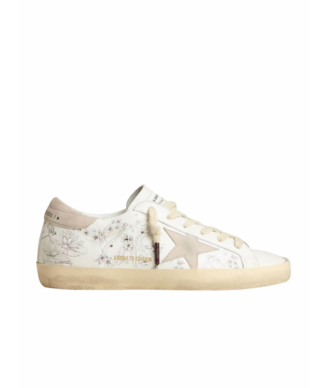 GOLDEN GOOSE DELUXE BRAND Белые кожаные кеды, фото 1