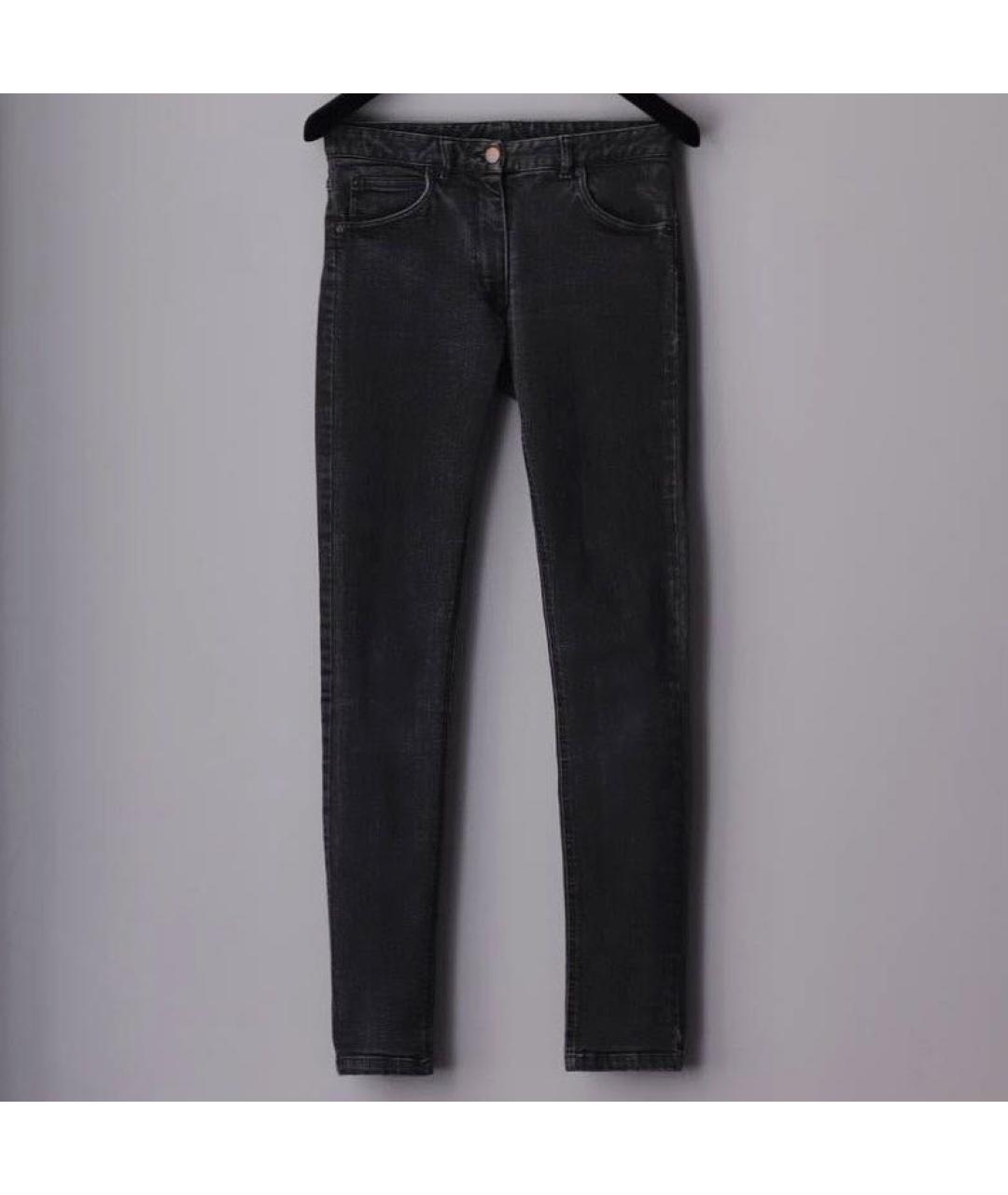 MAISON MARGIELA Серые хлопко-эластановые джинсы слим, фото 8